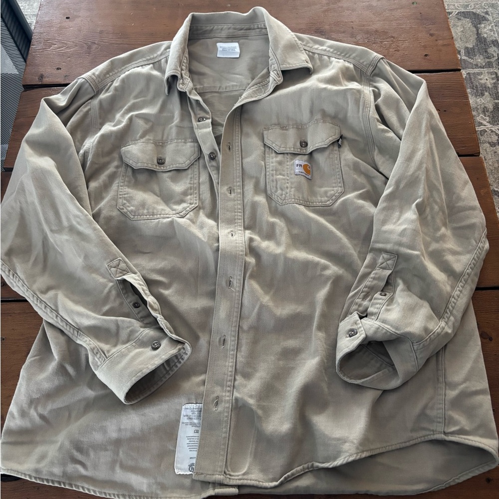 Carhartt Men's Tan button up